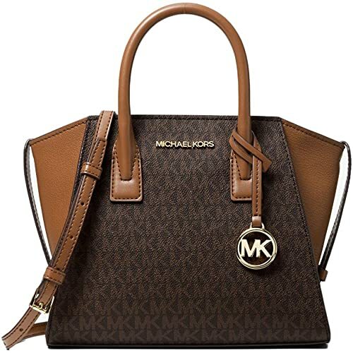 Michael Kors Small Satchel Crossbody Purse Handbag Bag Messenger Shoulder Brown