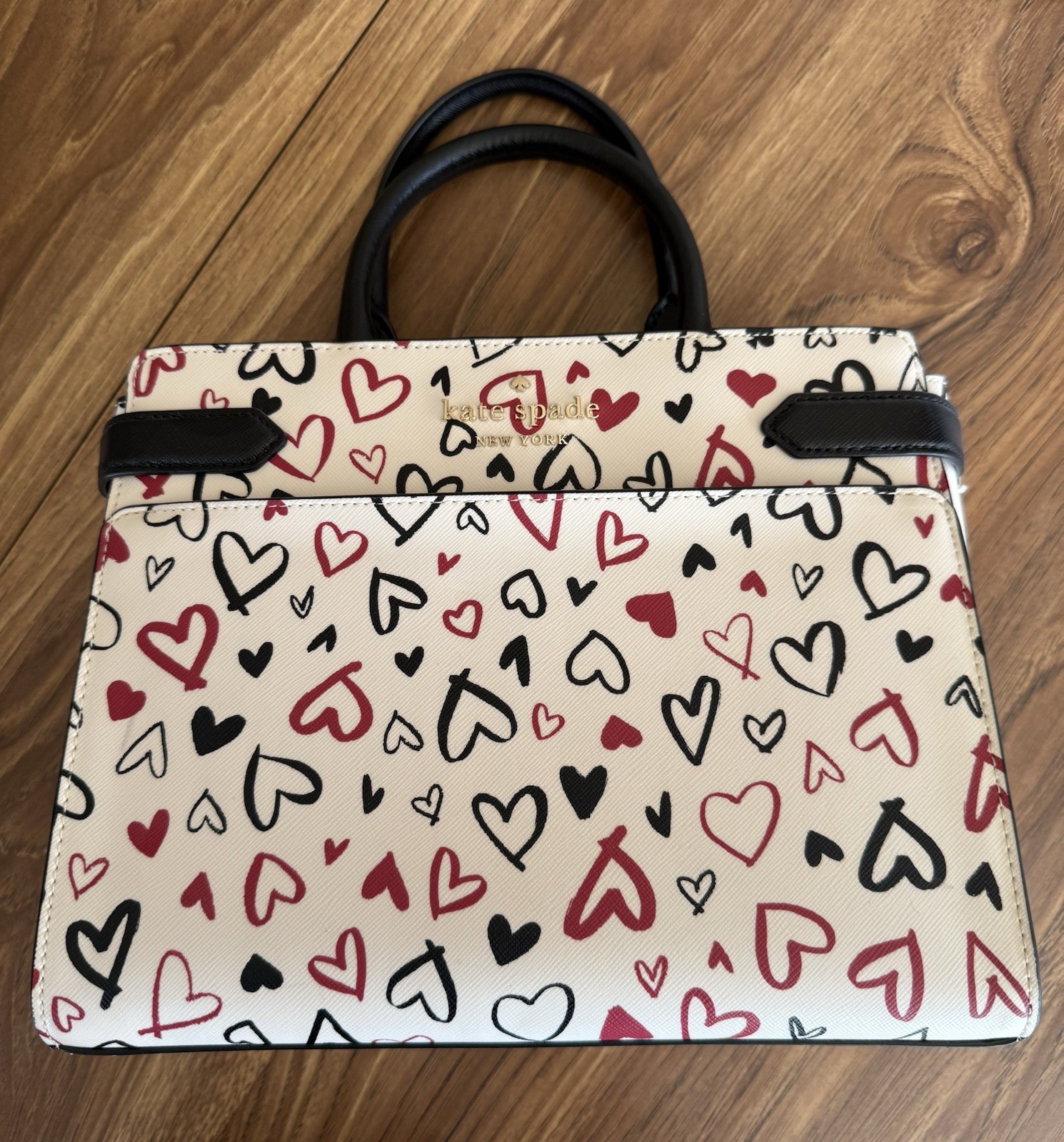 Kate Spade New York Staci Heart Print Satchel