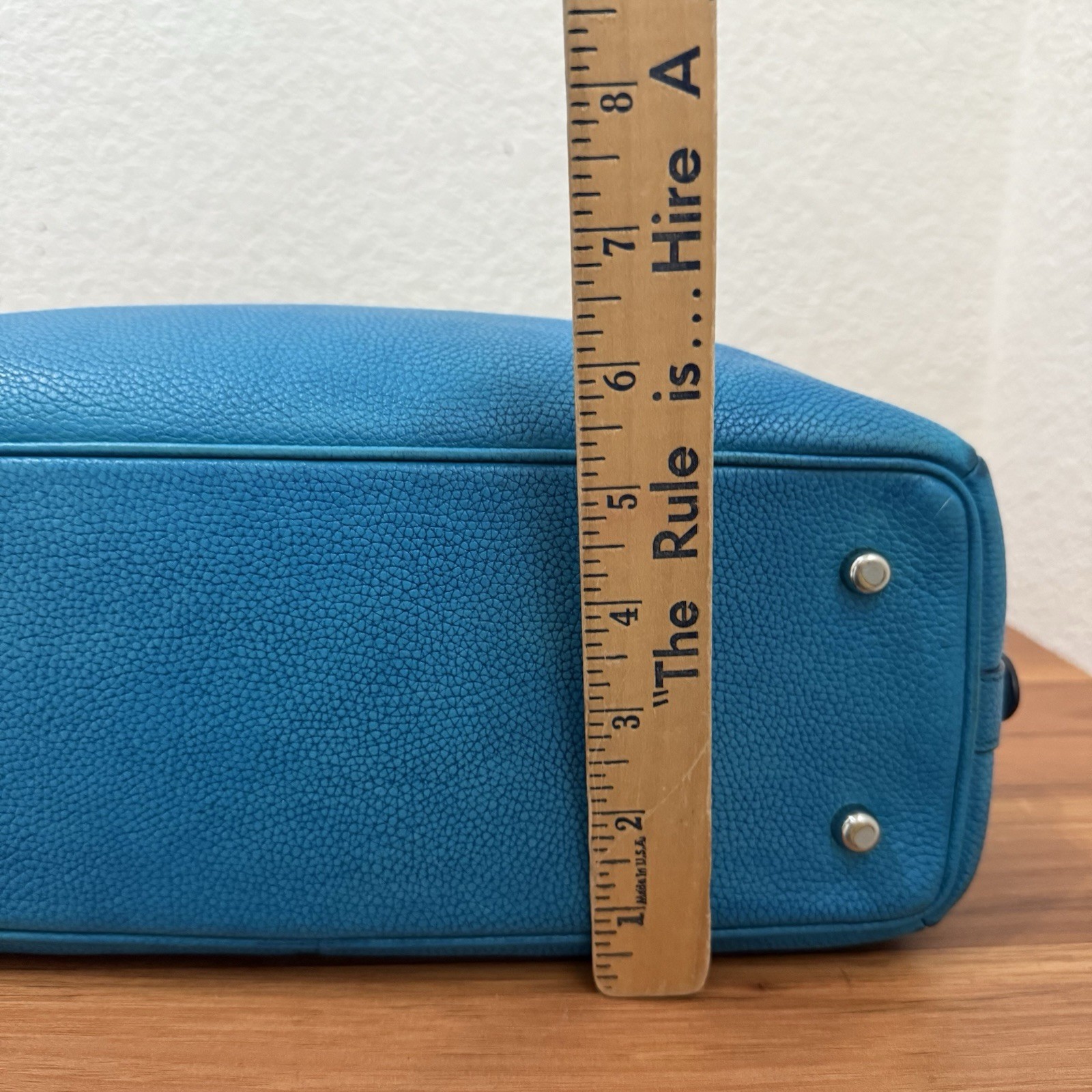 COACH Prairie Pebbled Leather Turquoise Color Satchel Crossbody RECOLORED READ!