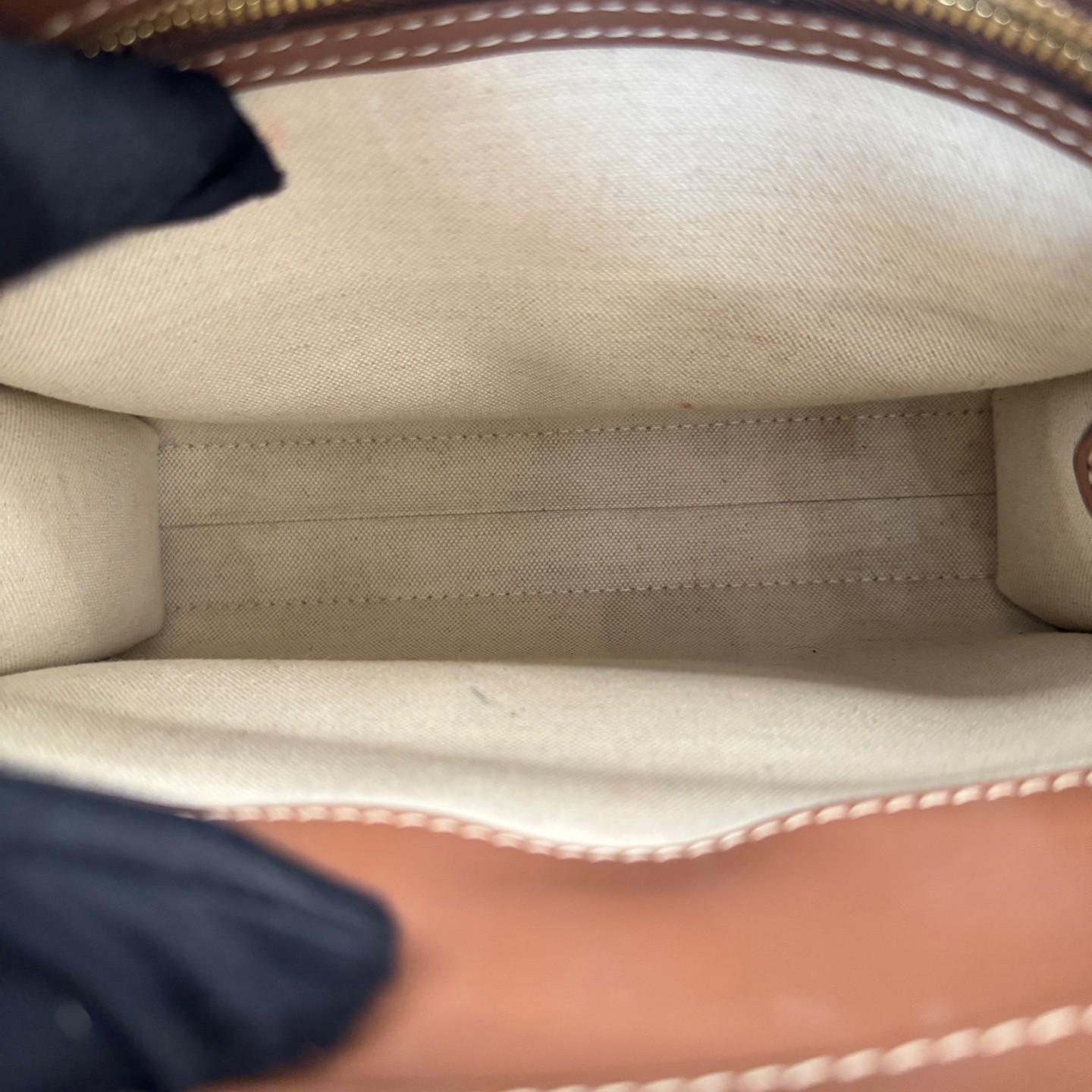 Burberry Pocket Mini Beige Brown Canvas Leather Shoulder Crossbody Bag US Ship