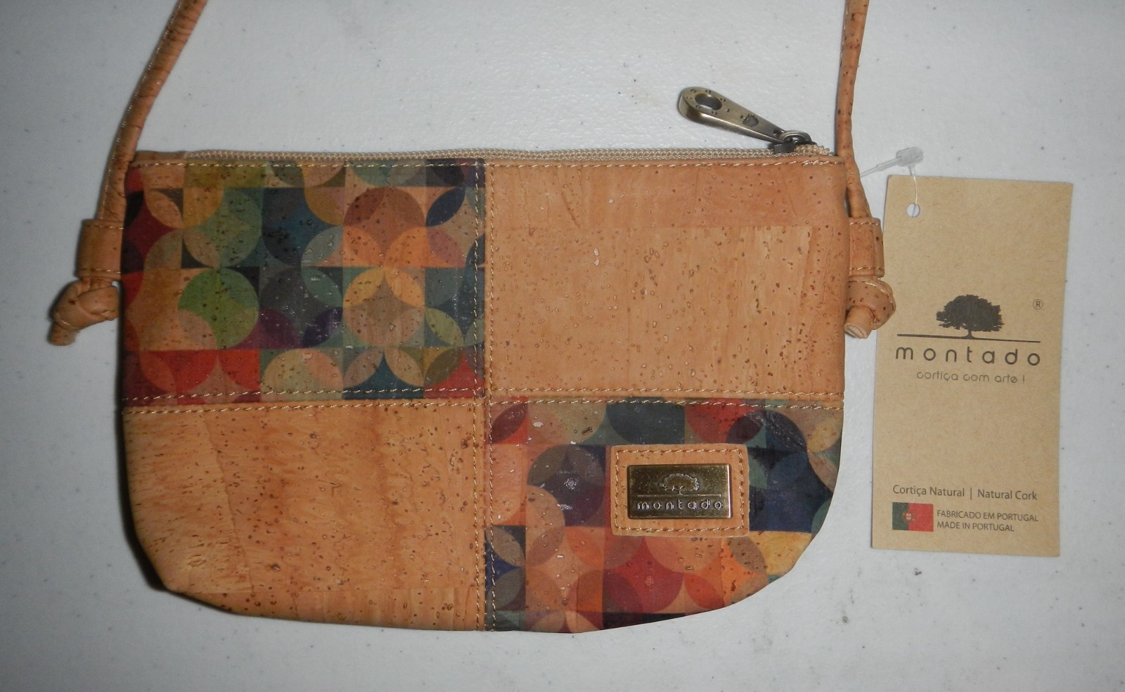 Montado Portugal Ladies Womens Natural Cork Purse Crossbody Shoulder Bag