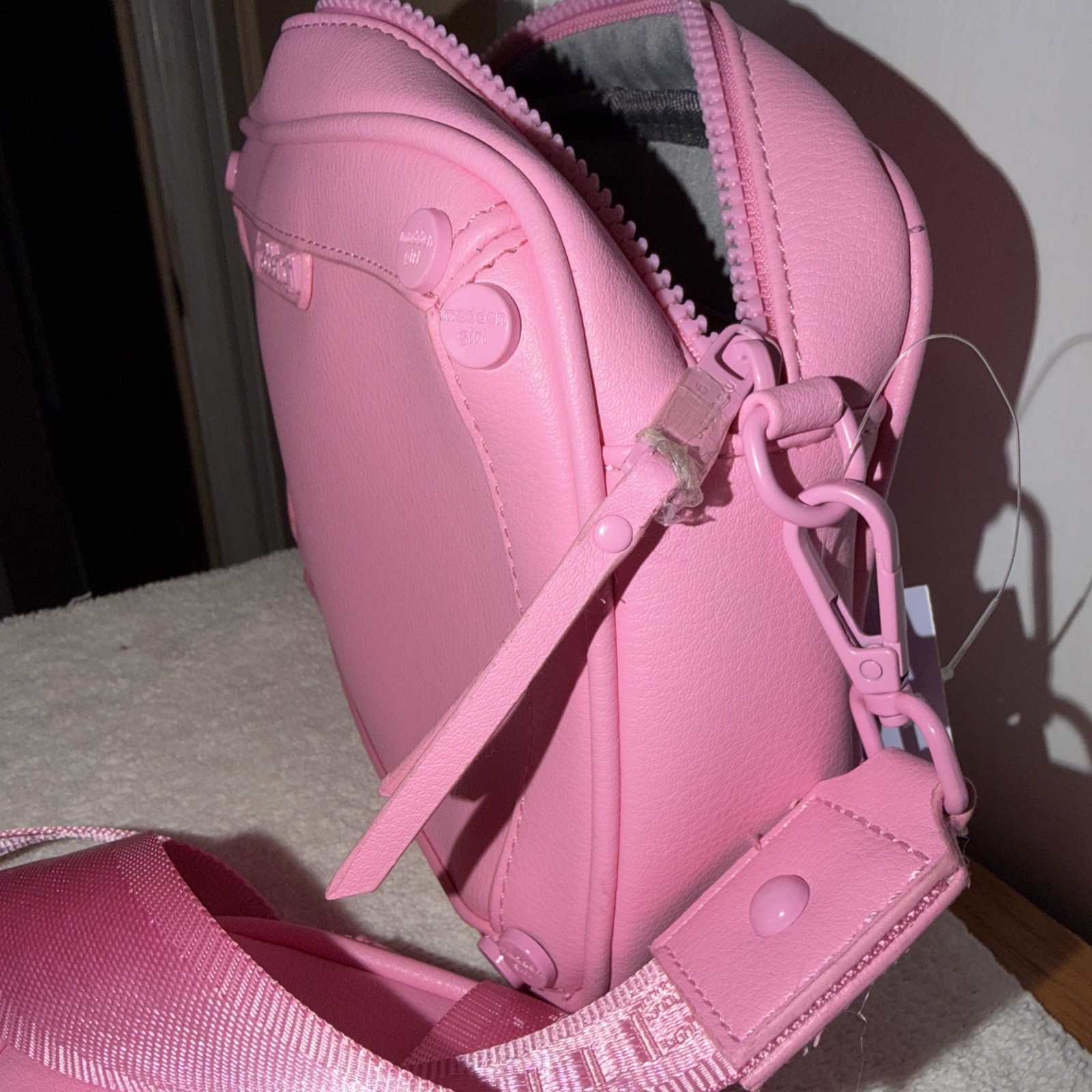 Madden Girl Pink Modular Crossbody Bag Includes Removable Strap Mini Pouch. NWT