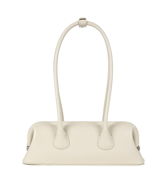 [OSOI] BOAT WIDE MINI [CREAM] – Korean Designer Shoulder Bag, Minimalist Handbag