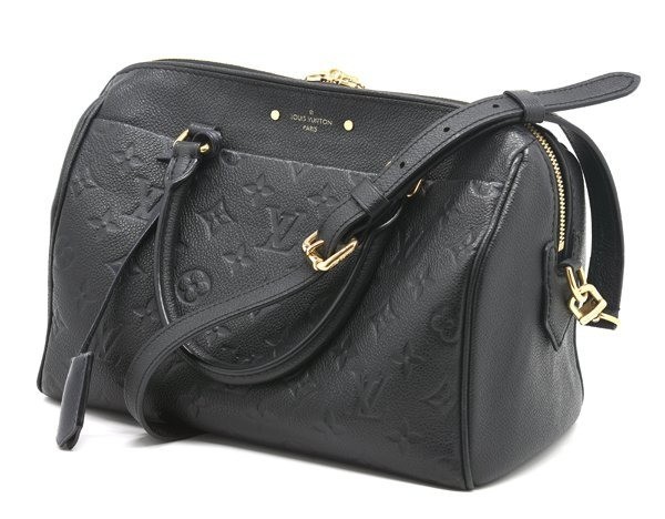 Louis Vuitton Monogram Empreinte Speedy Bandoulière 25 M42401 Black