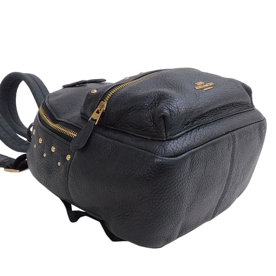 COACH Backpack Charlie Studded F45070 Black Authentic From Japan