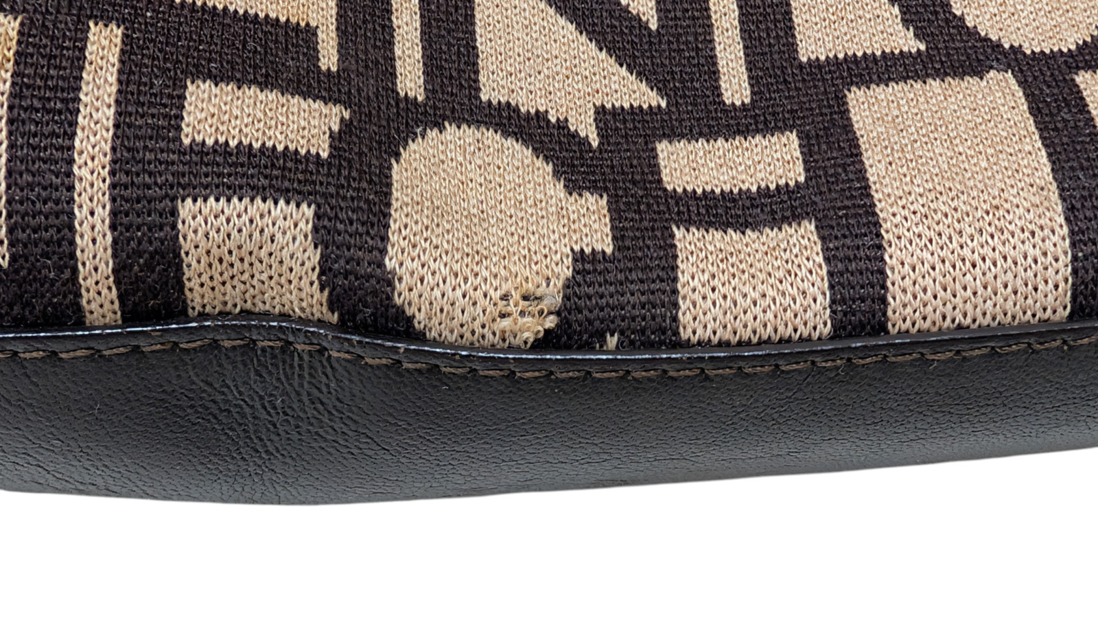 *Rere* CELINE Tote Shoulder Bag Logo Blazon Chain Triomphe Fabric Leather