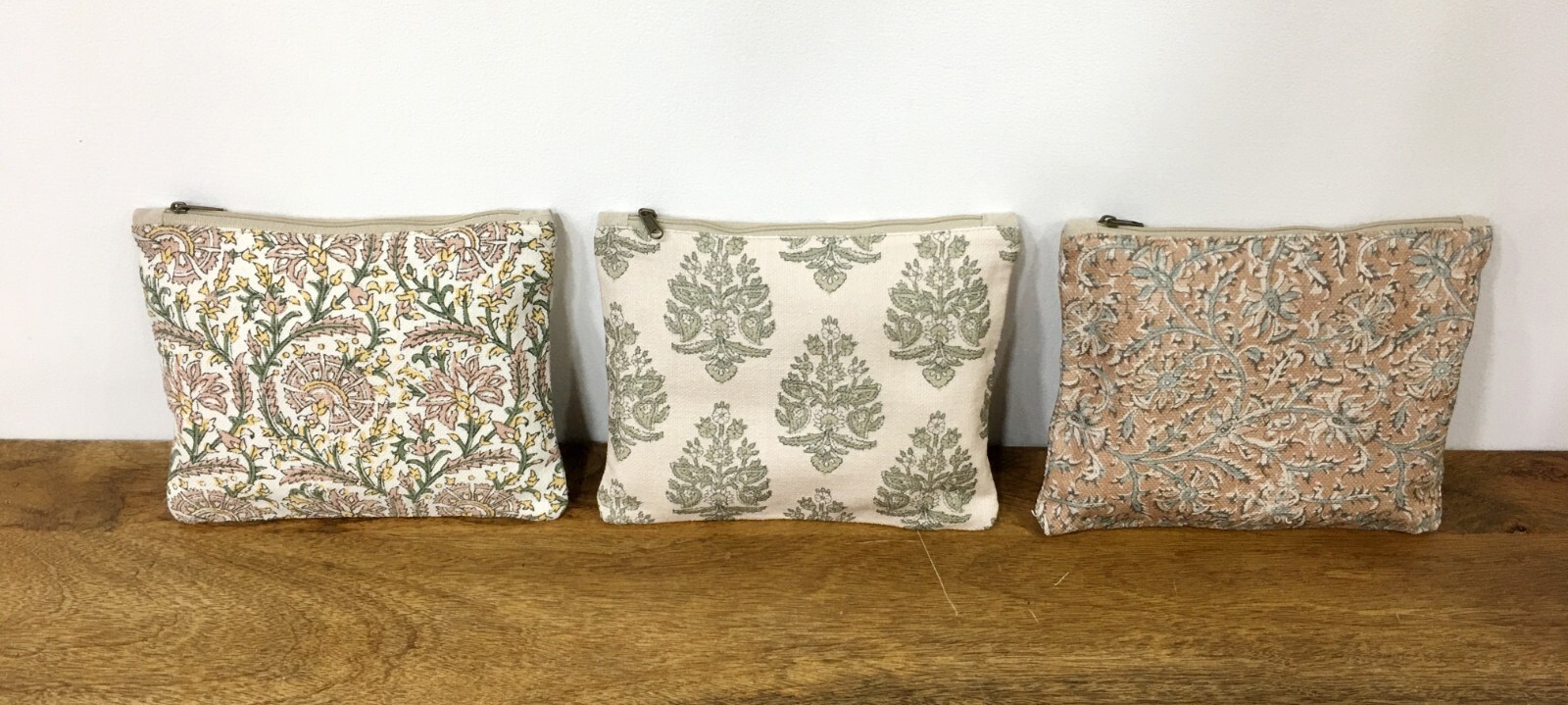 10 pc Wholesale Lot Cotton Bags Bulk Sale Zippered Dari POUCHES