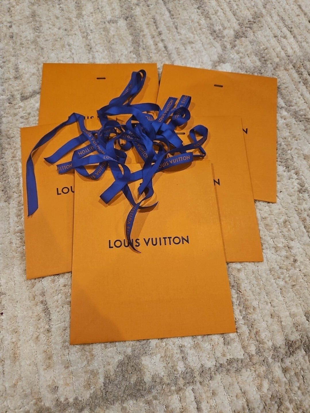 Louis Vuitton Card Envelope With Ribbons 5 Bags 8.9 X 7.5 X 3
