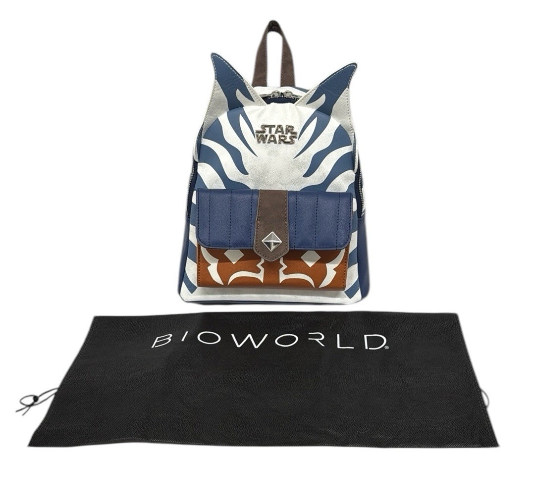 NWOT Star Wars Bioworld Mandalorian Ahsoka Tano Cosplay Mini Backpack Carry Bag