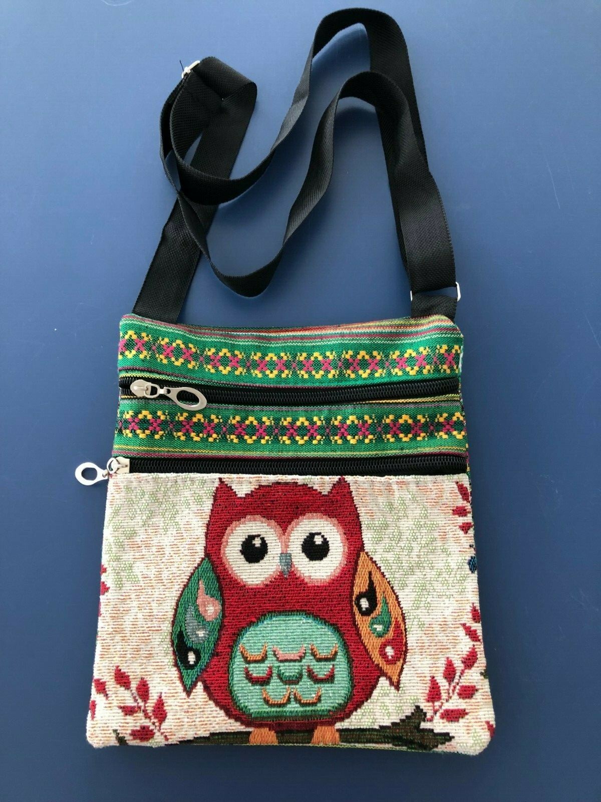 NEW Women Girl Junior Purse Messenger Bag Hipster OWL Bohemian Style