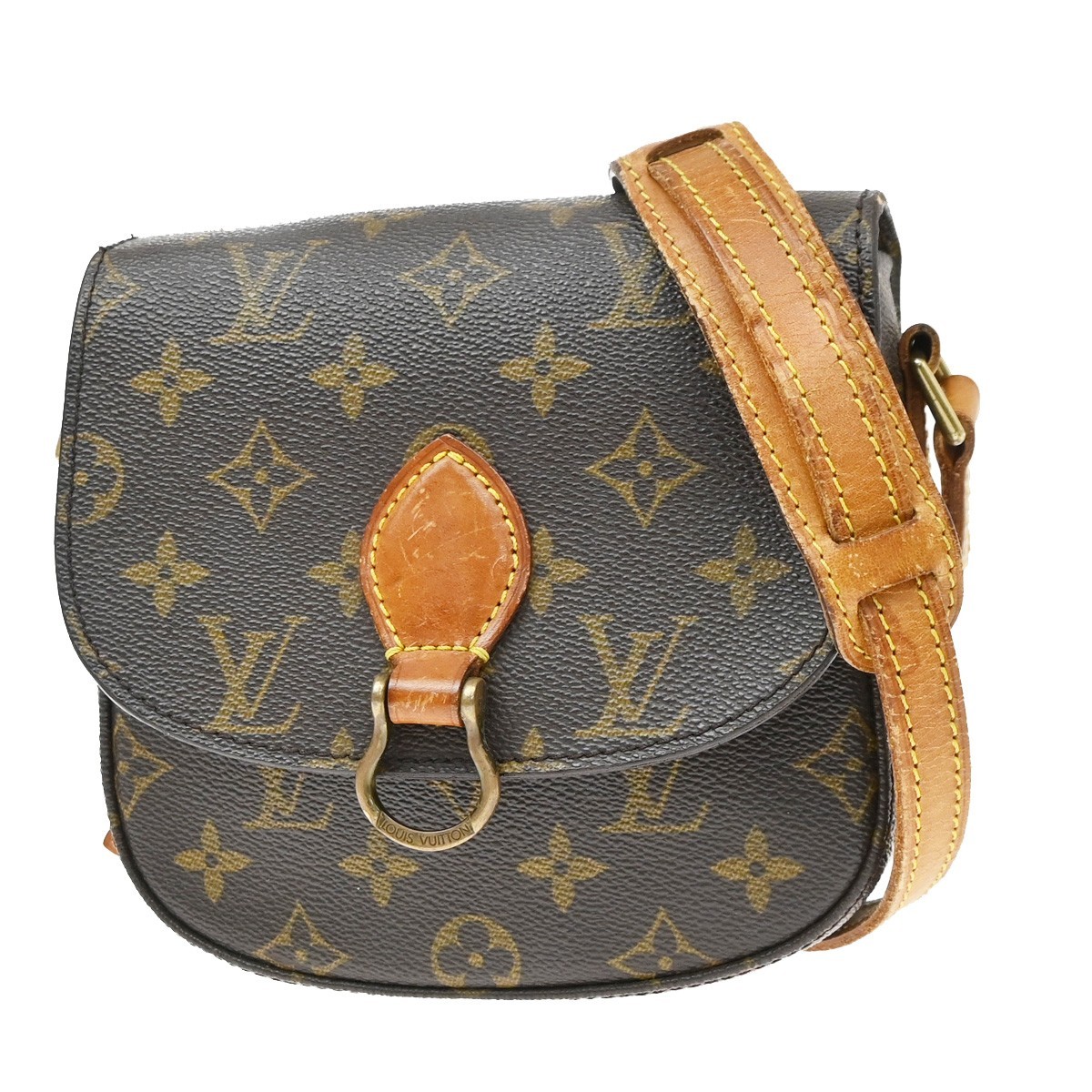 LOUIS VUITTON Mini Saint Cloud Shoulder Bag Monogram Leather BN M51244 38YJ336