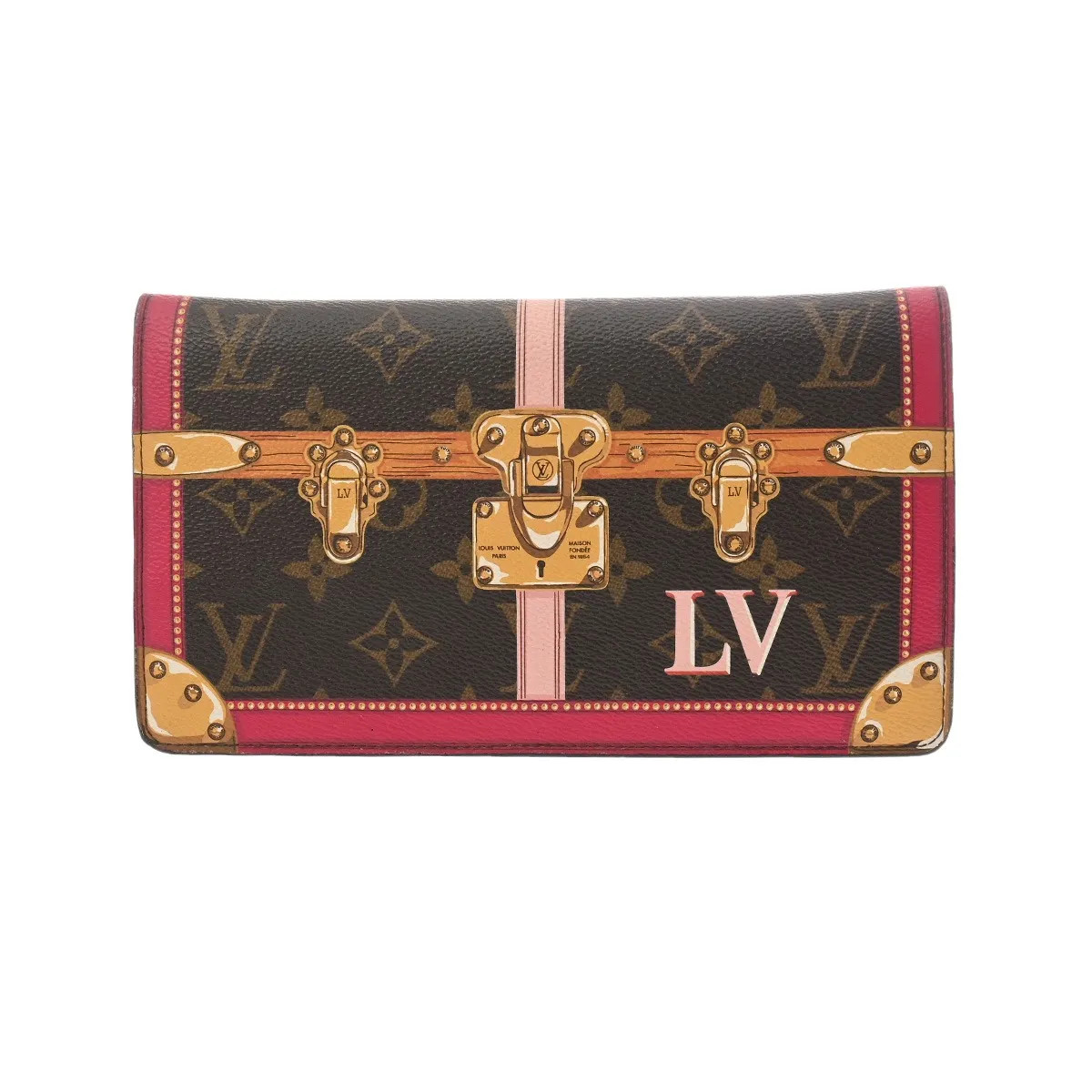 Louis Vuitton Pochette M62456 Wallet Monogram Canvas Brown #WB2723