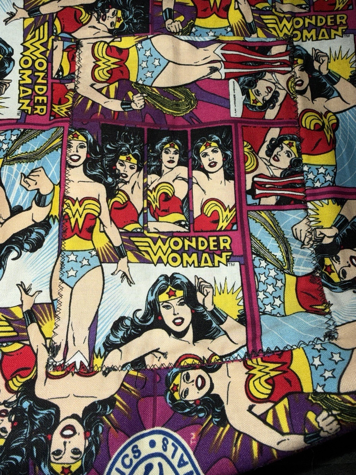 Wonder Woman Comic Panel Tote Bag DC Comics Crossbody Large Shoulder Bag