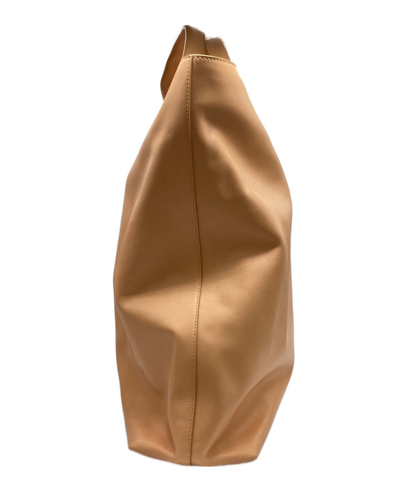 JIL SANDER Tote Bag 2 Way Beige Authentic From Japan