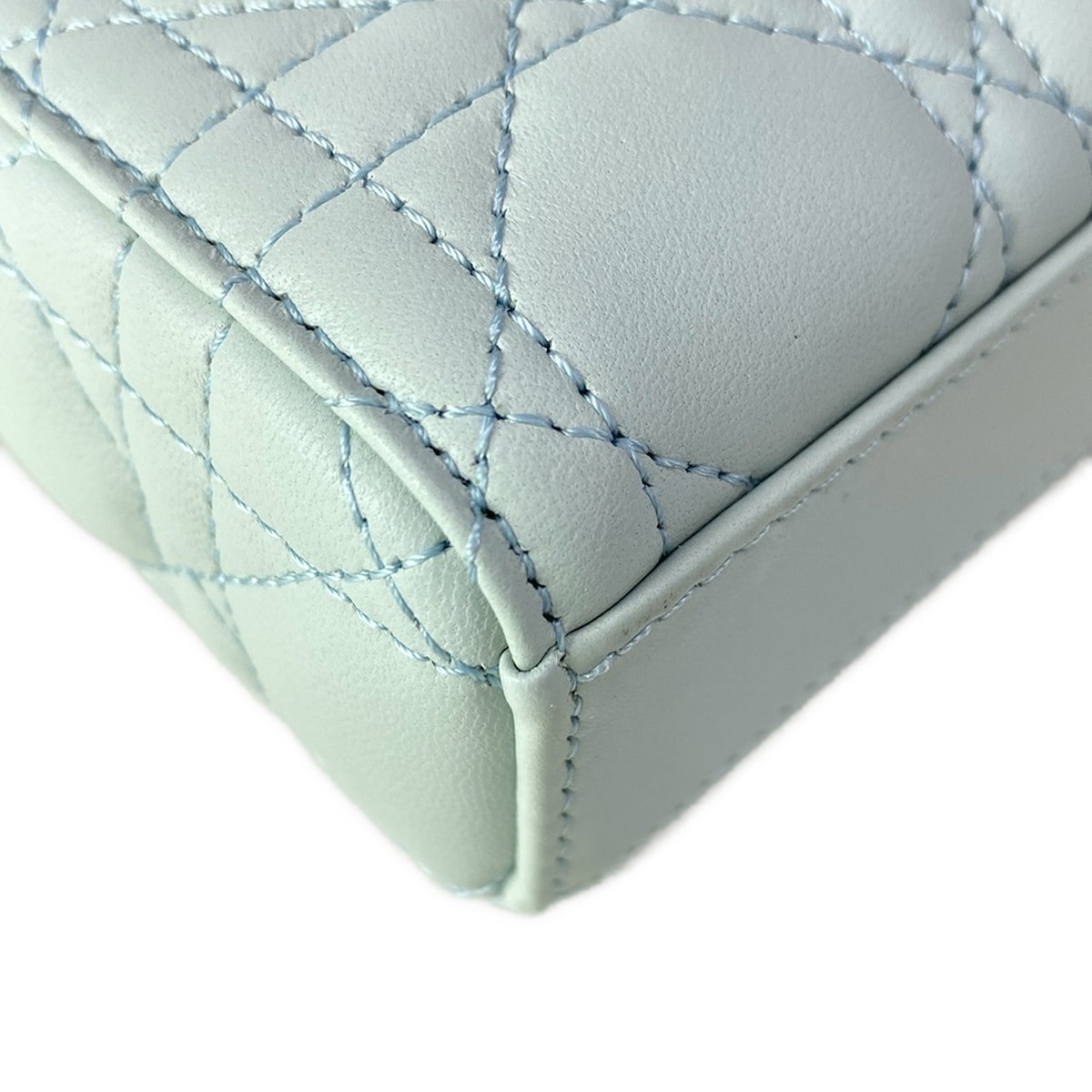 DIOR/ChristianDior Lady D-Joy Bag Small/Lady D-Joy Light Blue Lambskin Handbag