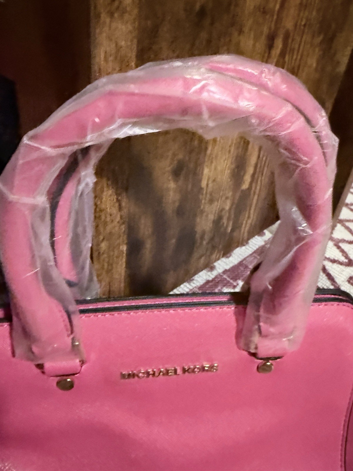 Michael Kors Selma Leather Satchel Handbag Pink Raspberry – Purse, Dustbag & COA