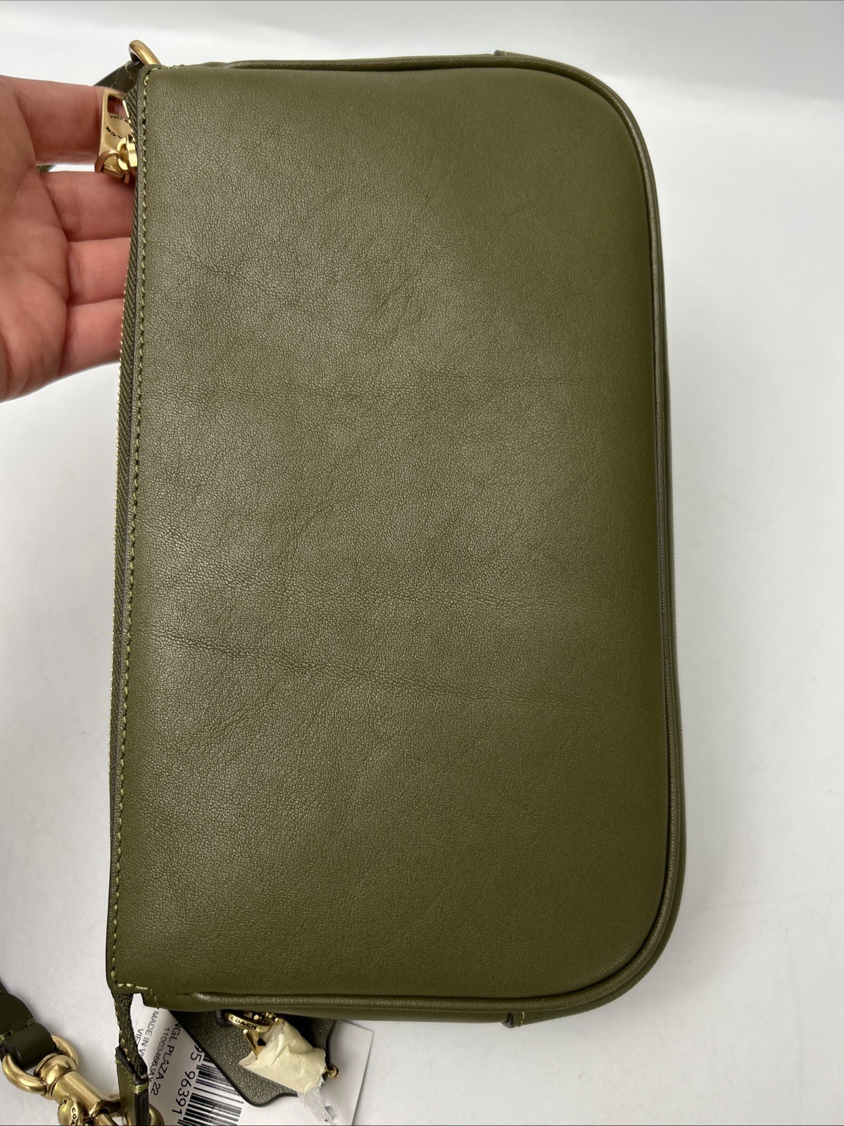 Coach CCC41 Full Grain Leather Plaza 22 Bag-Olive