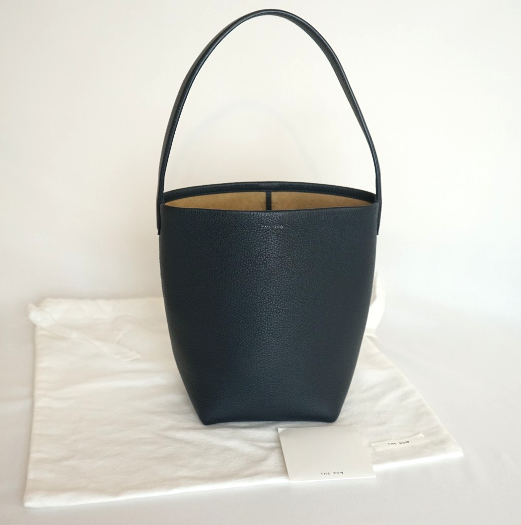 The Row N/S Park Tote Small Virginia Blue Lux Grained Calfskin- pristine inside