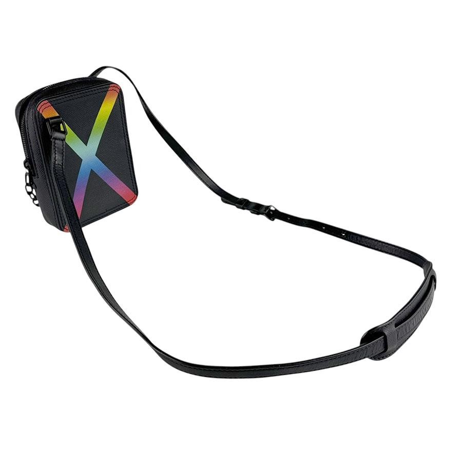 LOUIS VUITTON Bag: Danube Messenger M30332 Noir/Rainbow W12H16D4cm w/NA;