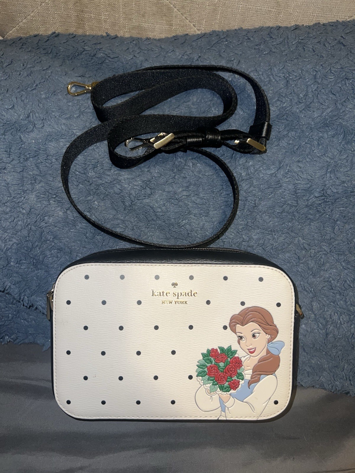 Kate Spade Disney Beauty and The Beast White Crossbody Bag KE656 NWT $329 FS