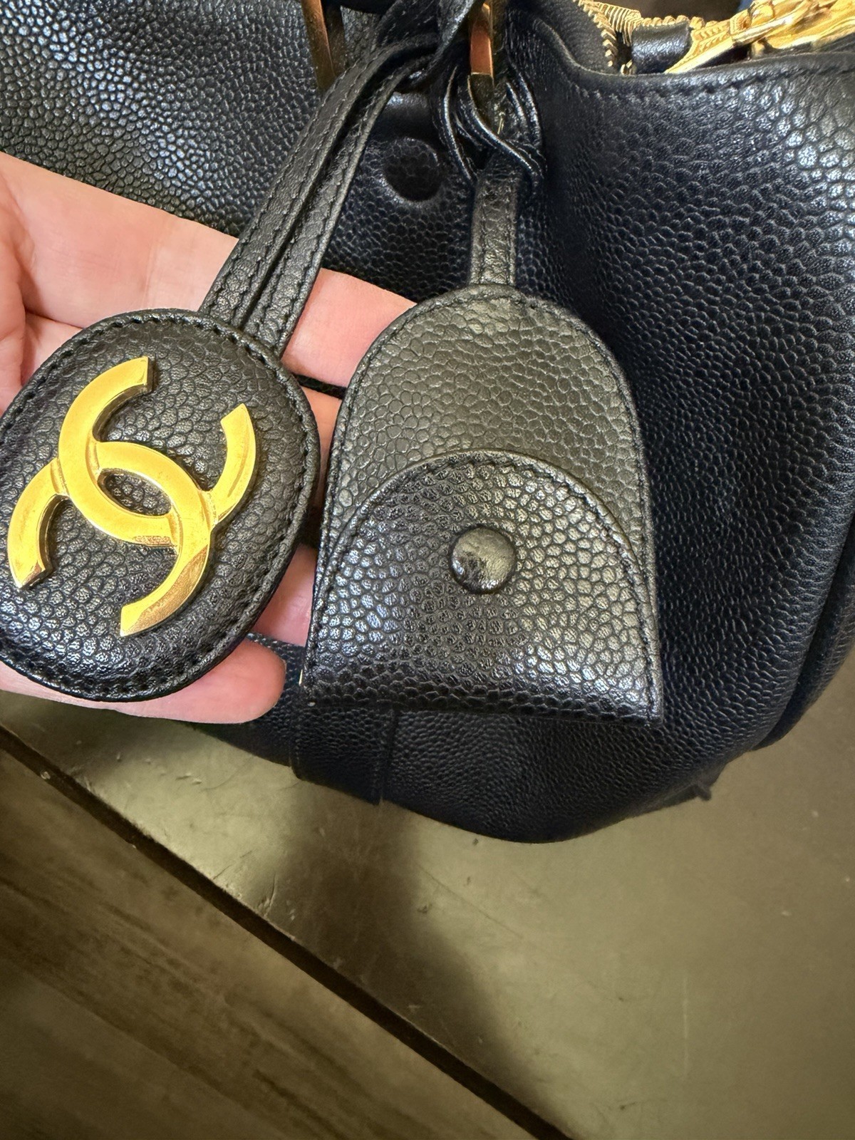 Chanel Timeless Boston Bag Caviar Black Speedy Vintage 1995 Gold Hardware TDF!