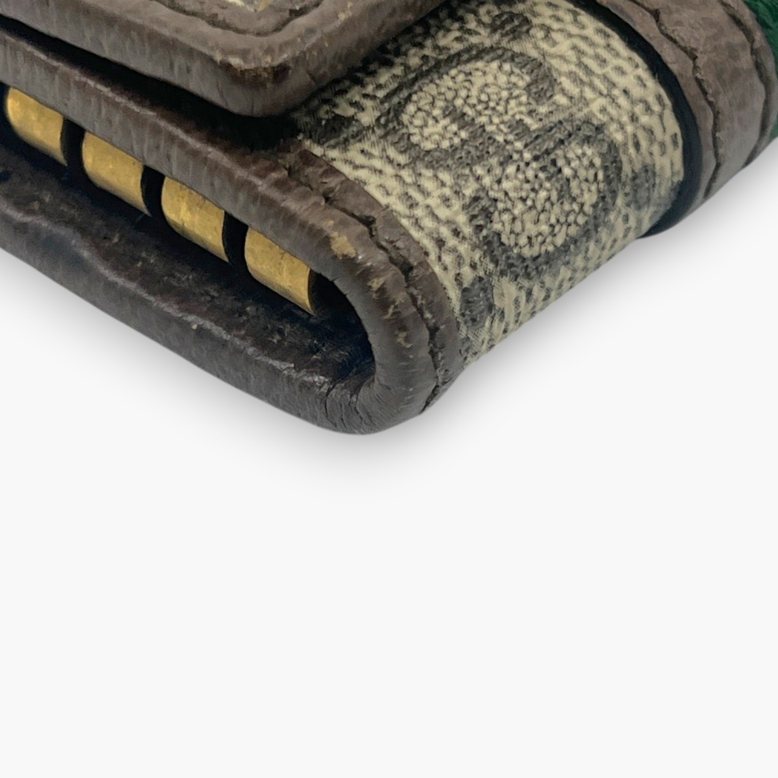 Gucci Ophidia GG Supreme Web Stripe 6-Key Case with Dust Bag