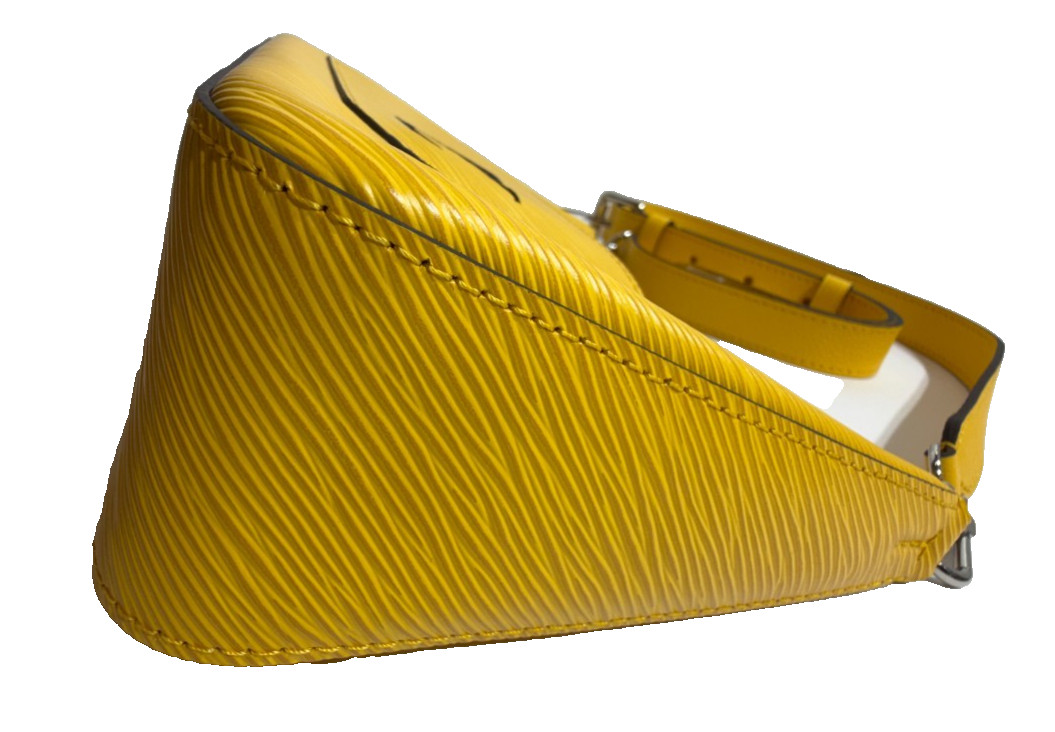 Louis Vuitton Marelle Handbag Epi Leather Sunshine Yellow with Front Pouch