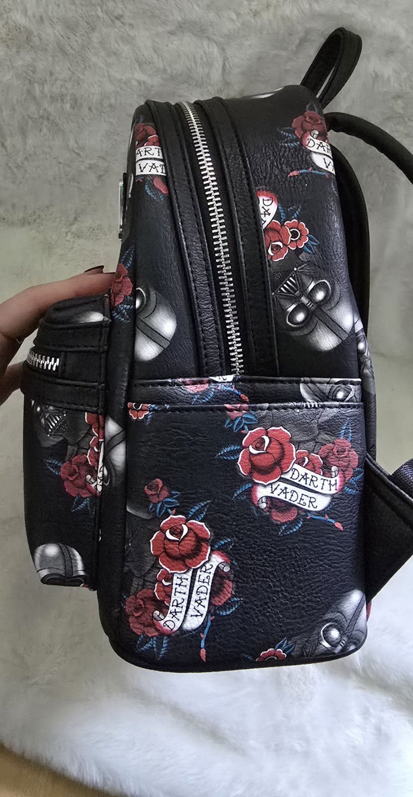 Loungefly Star Wars Darth Vader Tattoo Mini Backpack AOP Floral Bag