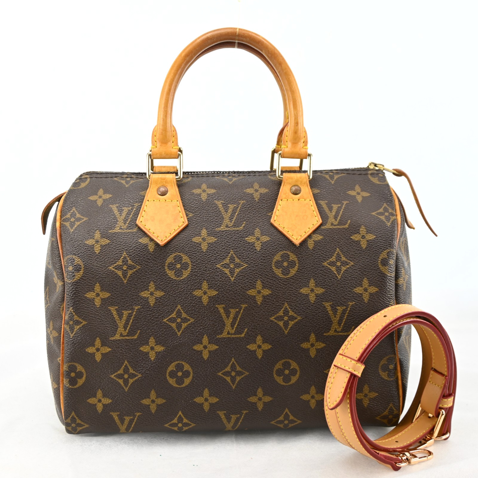 LOUIS VUITTON Monogram Speedy 25 M41528 Hand Bag Canvas N2892GR805