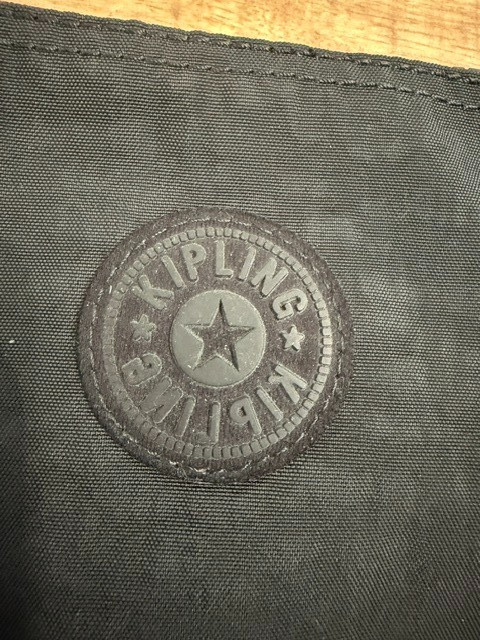 Kipling Creativity XB Crossbody Bag Black Silver NO Monkey Zipper Clean EUC