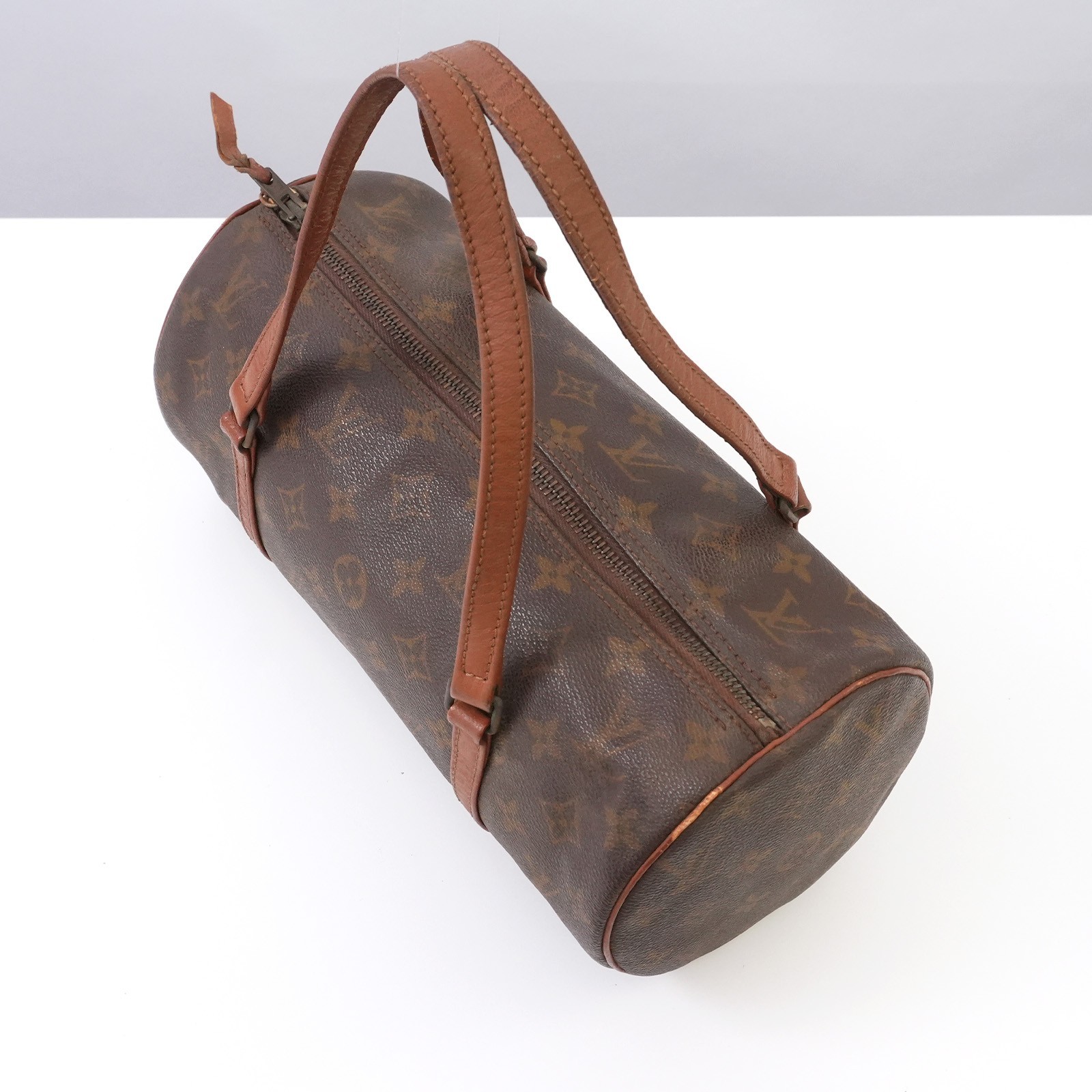 LOUIS VUITTON Monogram Papillon 30 M51385 Hand Bag Brown Auth #59077A