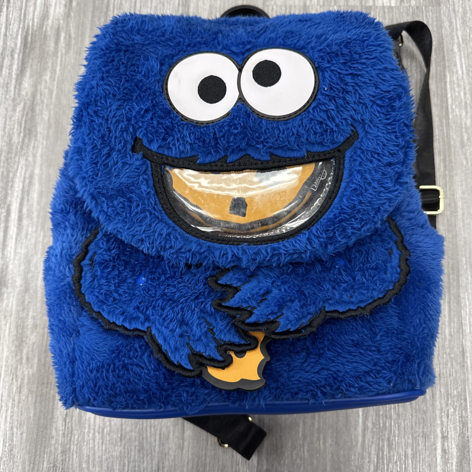 Loungefly Sesame Street Cookie Monster Mini Backpack With Cookie Coin Pouch Set