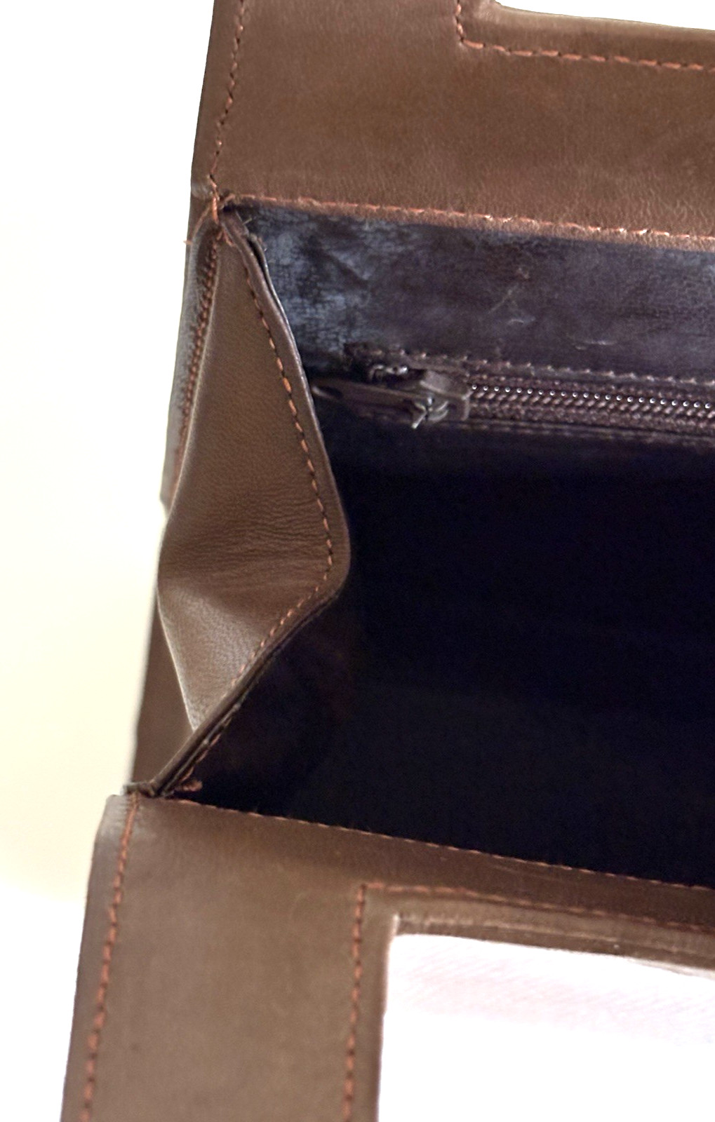 Authentic Bally Hand Bag Brown Leather From Japan 0704