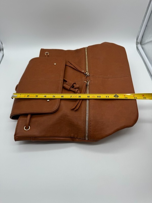 Hynes Eagle Faux Leather Ultra Chic Backpack Brown
