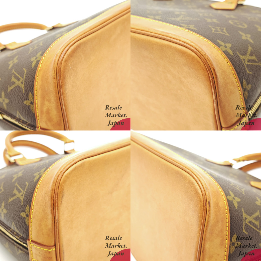 Louis Vuitton Alma PM M51130 Monogram Canvas Brown Tote Bag Handbag Women’s