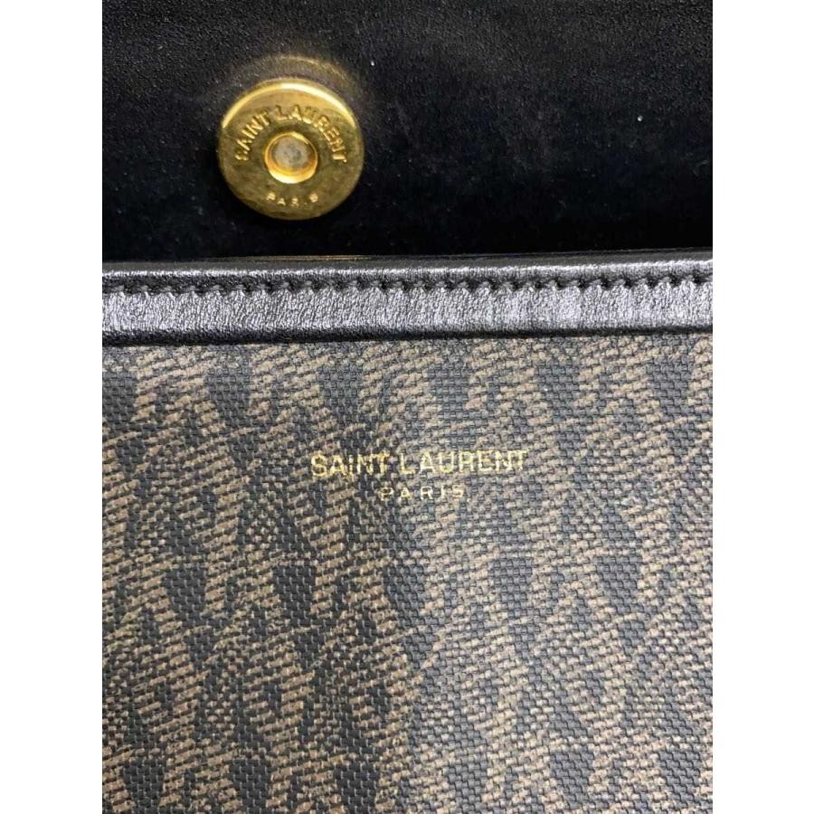 SAINT LAURENT Bag: Tote PVC Patterned Brown W41H33D15cm w/o accessories;