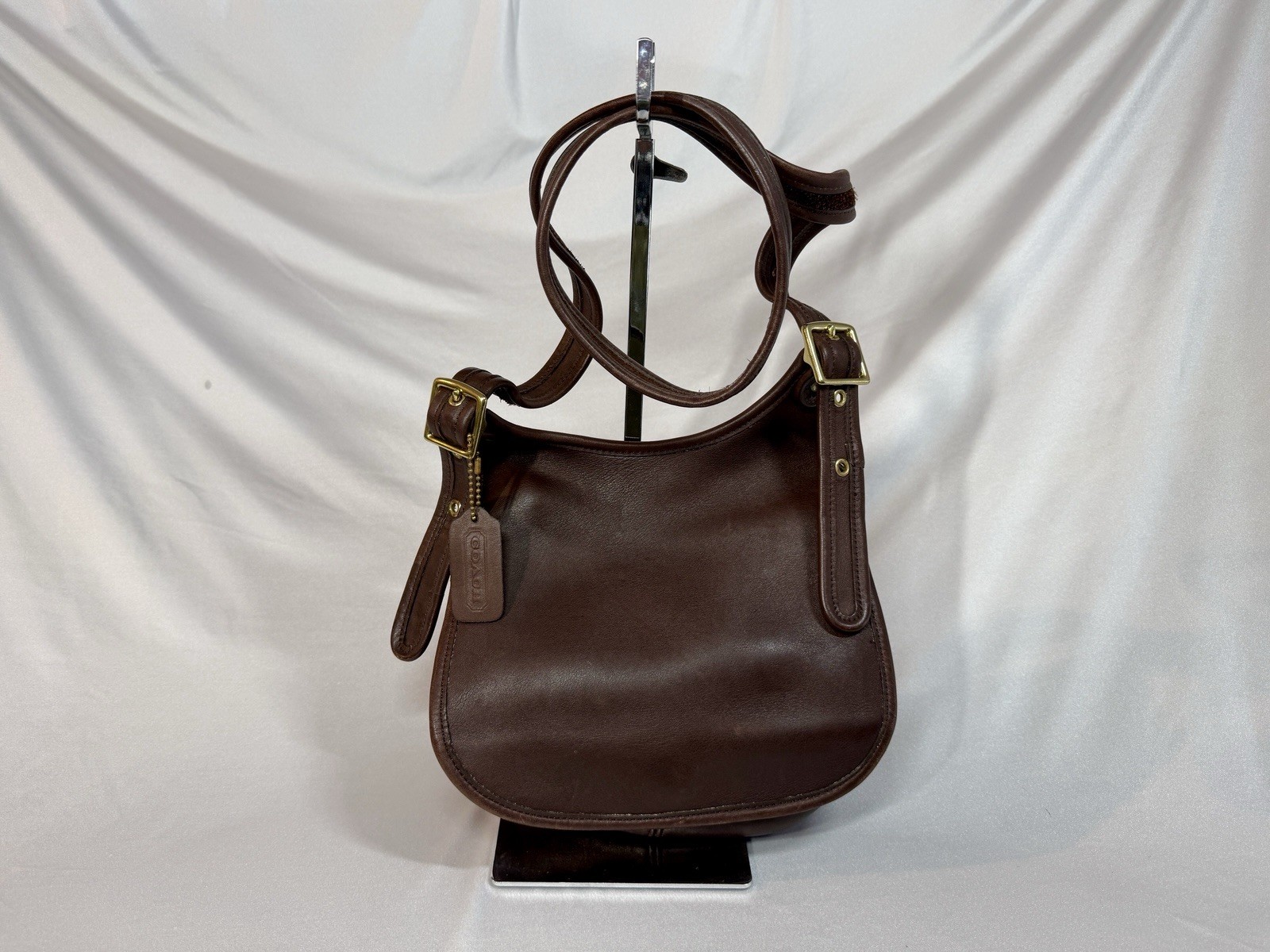 Coach 9950 vtg Legacy Janice Brown Leather Hobo Crossbody Shoulder Handbag Purse