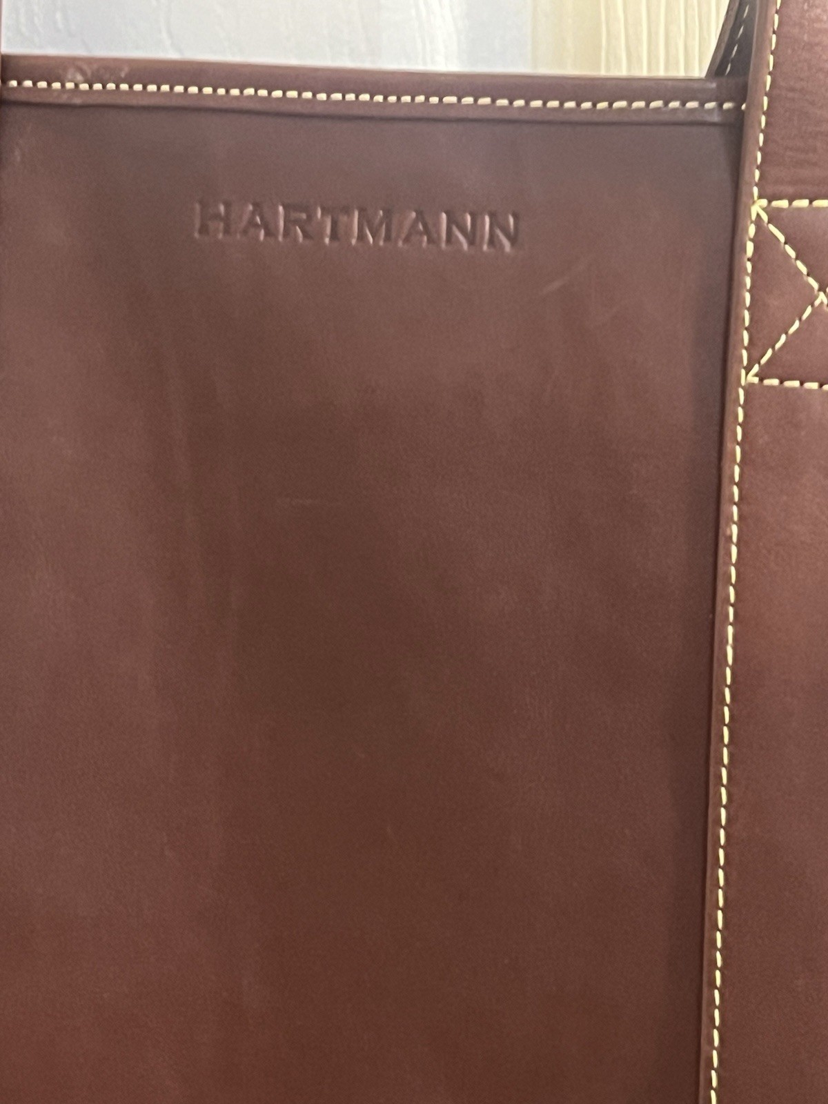 Hartmann Leather Hamptons Tote Brown 20″ Wide x 15″ Height x 6.5″ Deep