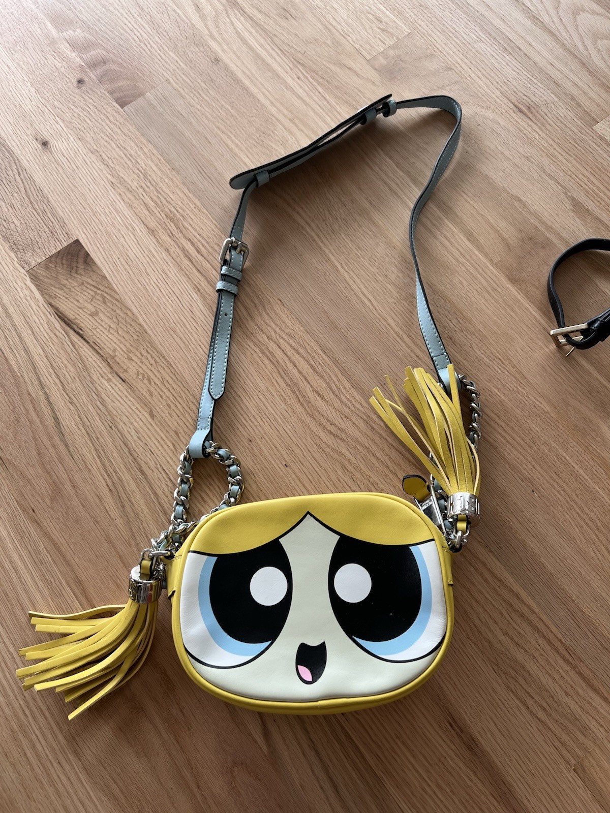 Moschino Multicolor Powerpuff Leather Crossbody Bag