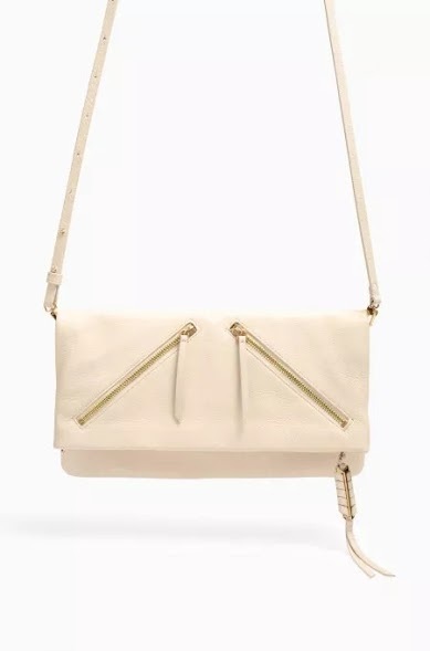 Stella & Dot Covet Waverly Stone Leather Bag Brand New In Original Pkg. RV $228