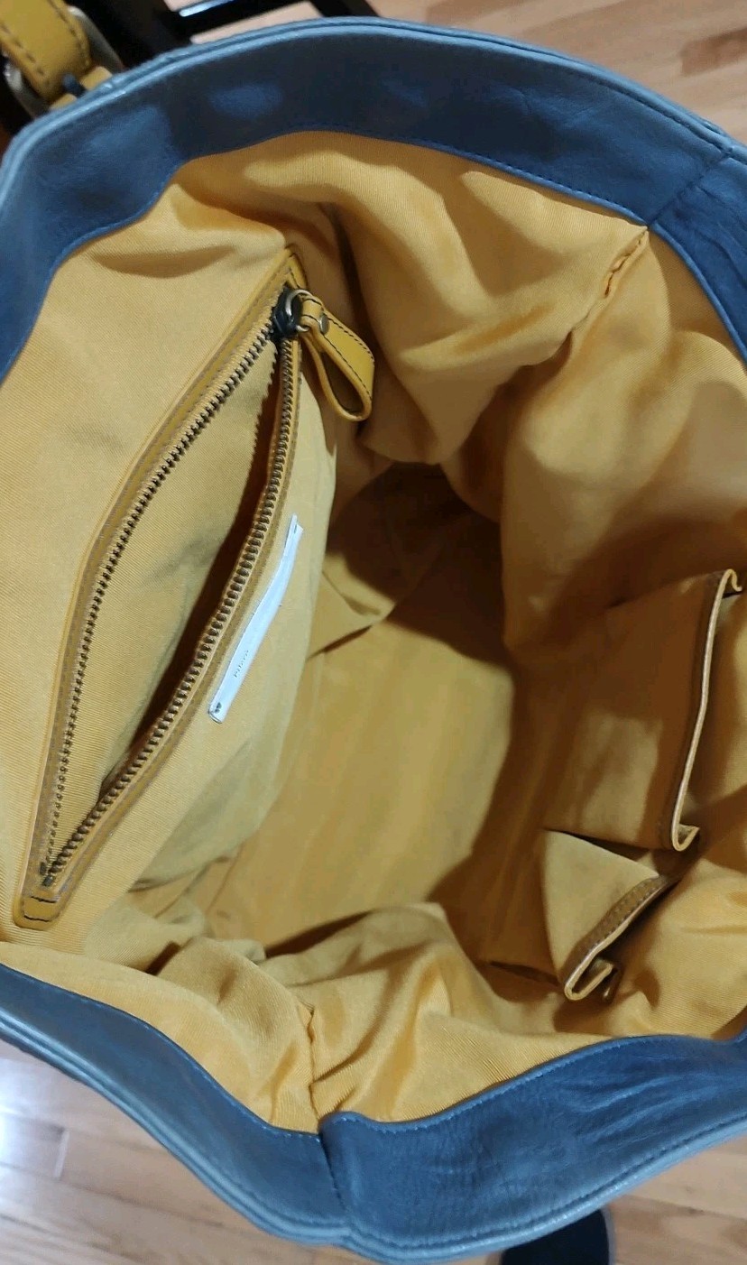 Pilcro And The Letterpress Large Gray Leather Tote From Anthropology