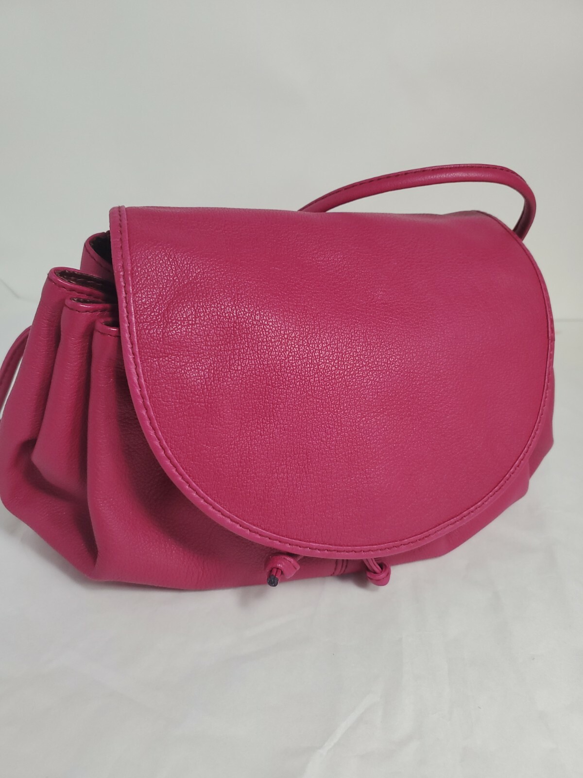 Danielle Nicole Crossbody Drawstring woman Leather Purse 6.4x11x5″Made In Italy