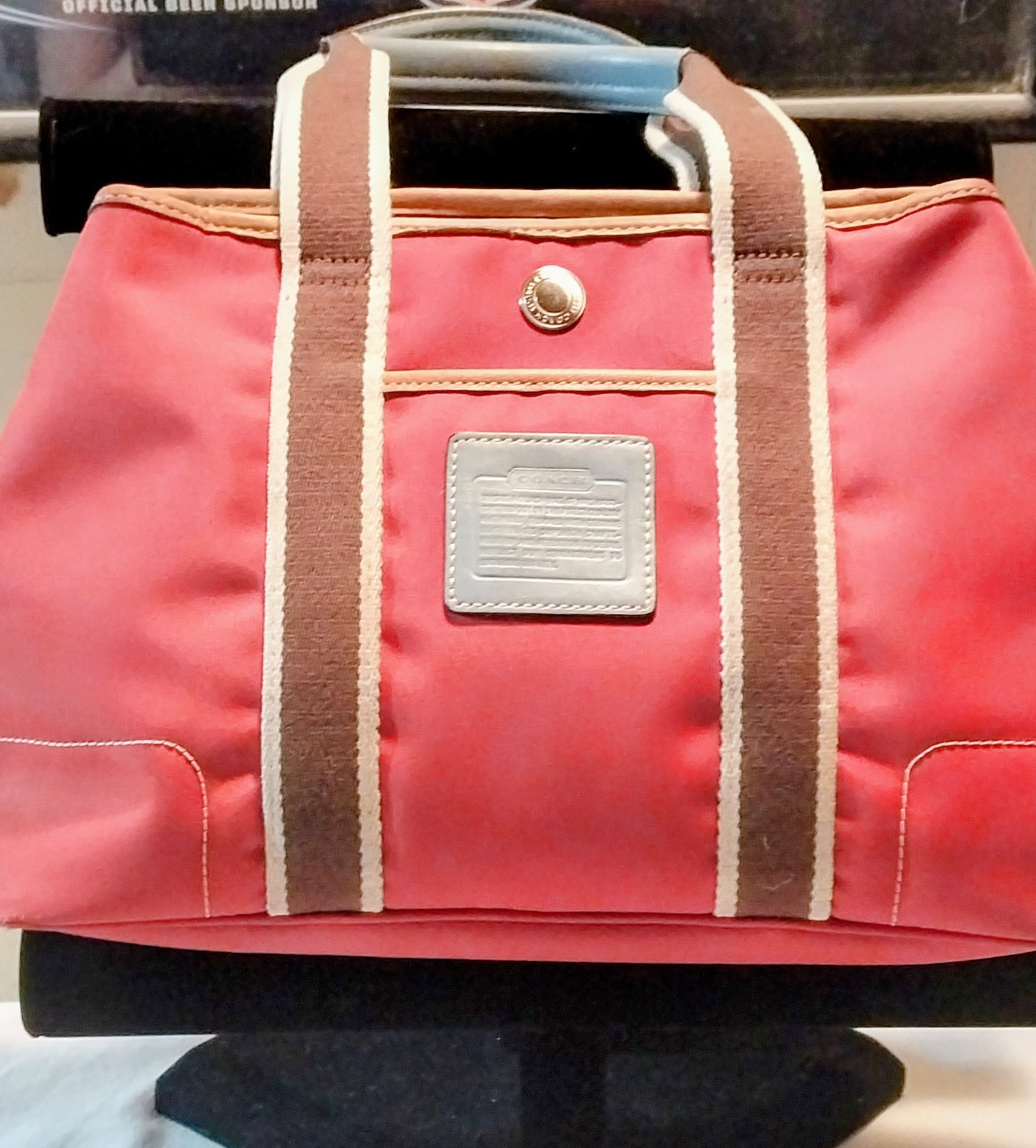 Coach Red Hampton 5078 Mini Tote Bag
