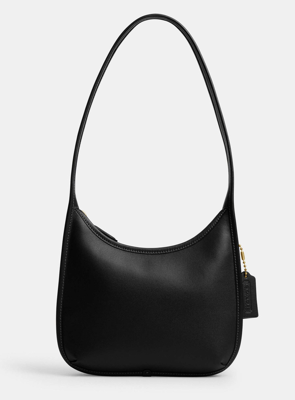 Coach Originals Curve Zip Leather Shoulder Bag ~NWT~ Black CAF11