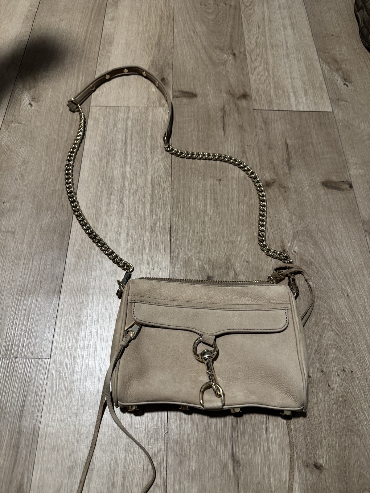 Rebecca Minkoff mini MAC Crossbody Tan Suede