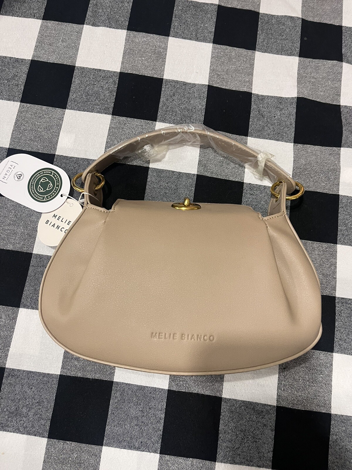 Womens Melie Bianco Maggie Mushroom Bag Purse New Vegan