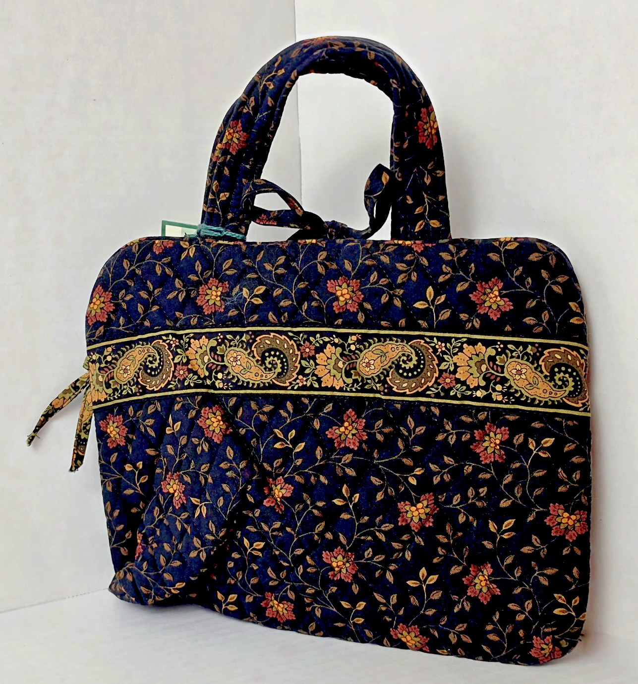 Vera Bradley Essential Travel Organizer in Cotton Black Walnut 1999