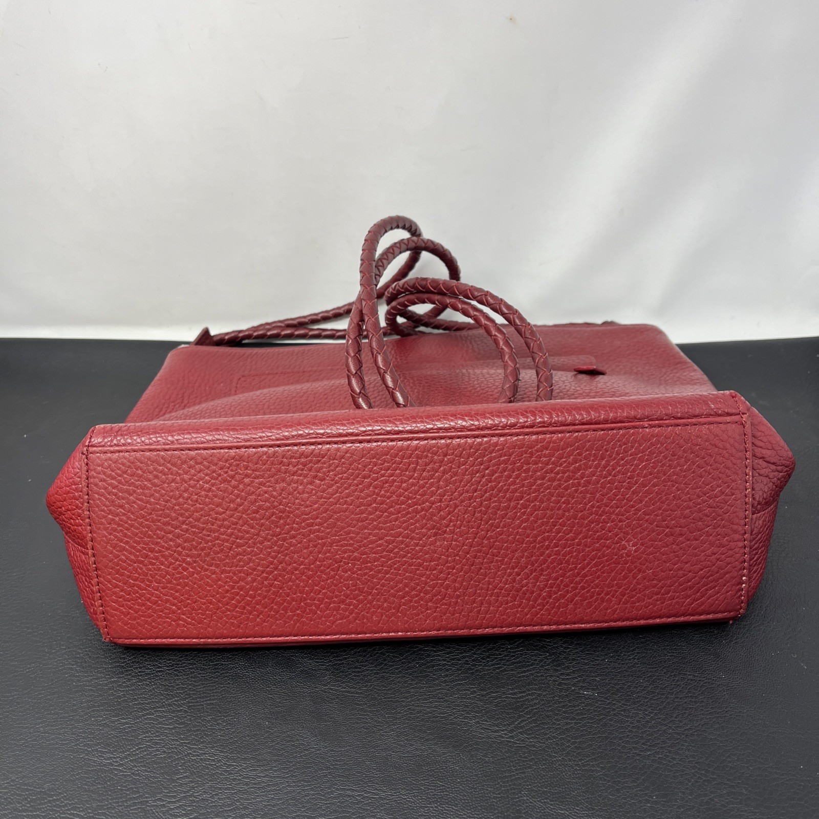 VTG Brighton Shoulder Bag Red Leather Heart Bag Charm 10.5x8x3
