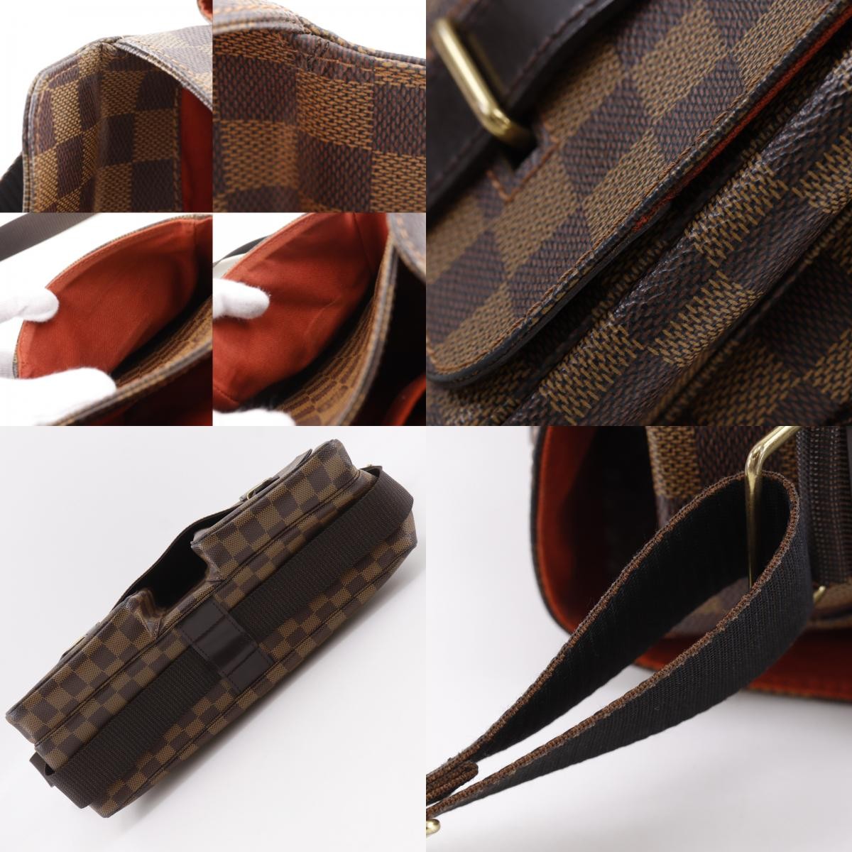 LOUIS VUITTON Broadway Shoulder Bag N42270 Brown Damier canvas unisex