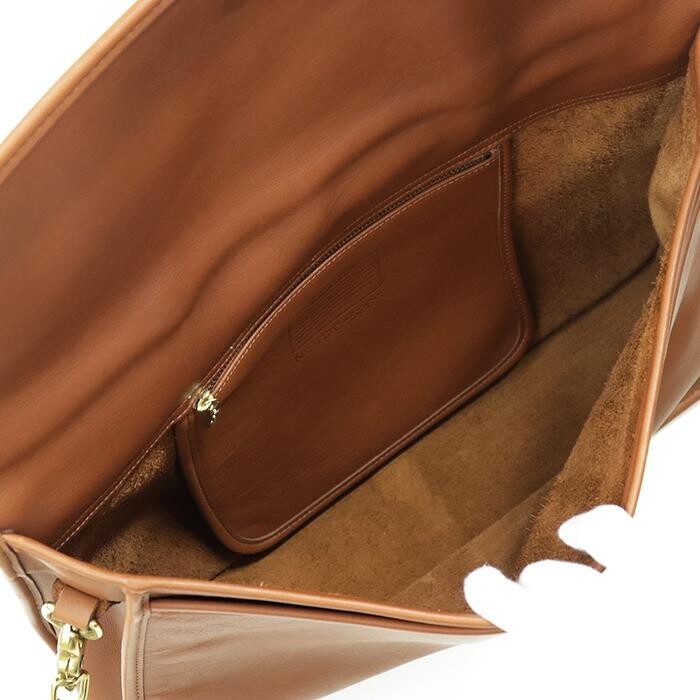 COACH Metropolitan Briefcase Brown Calf Leather 2 Way Bag 5265 Authentica